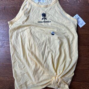 Abercombie Kids NWT Girls Light Yellow Tank Top size 11/12